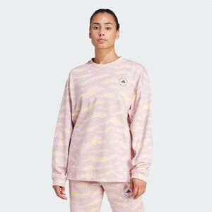 Adidas by Stella McCartney TrueCasuals Zebra Printed Crewneck Sweatshirt‎ Medium